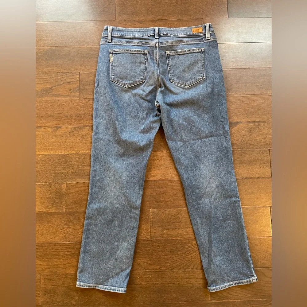 PAIGE Women's Light Blue Ankle Jeans - Picture 2 of 5
